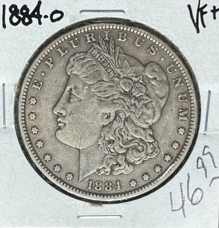 1884-O MORGAN SILVER DOLLAR ~ VF+ ~NICE COIN~