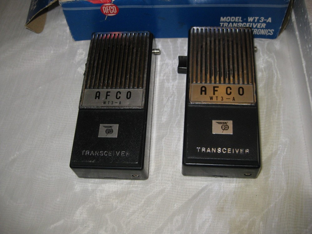 Vintage Afco Electronics WT3-A Transceiver Set