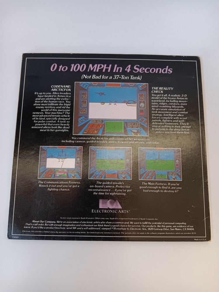 Commodore 64 Artic Fox Computer Game Software Tested/Works