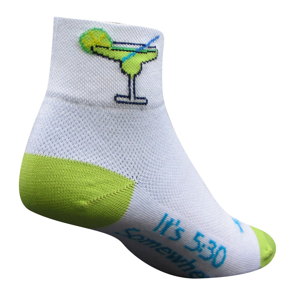SockGuy Margarita 2" Classic Socks Small/Medium White