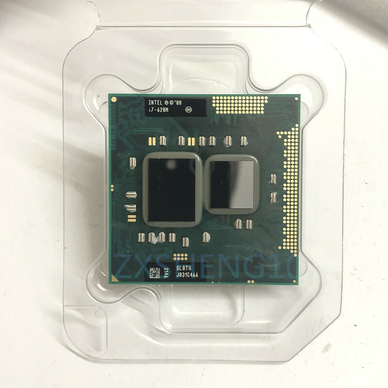 Intel Core i7-620M CPU Dual-Core 4M 2.66GHz SLBTQ Socket G1 Laptop Processor