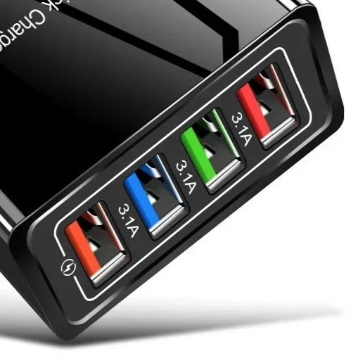 Hyper Charge Pro Charger – 4-Port Quick Charge for Android iPhone Fast Charging