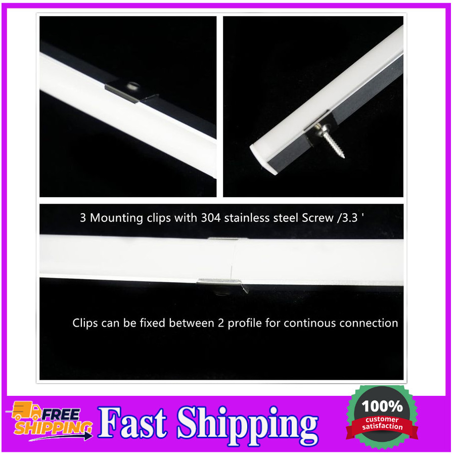 20-Pack 3.3FT 1Meter V Shape LED Strip Aluminum Channel Diffuser System, Extrude