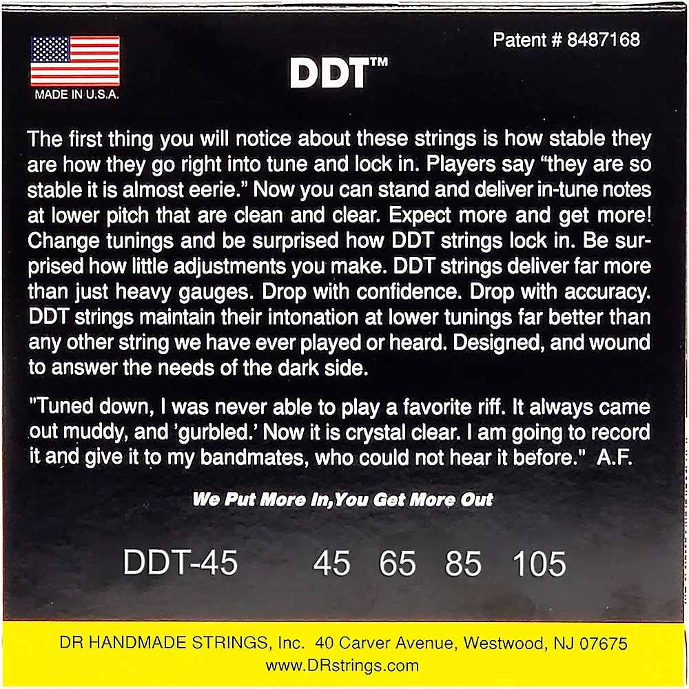 DR Strings Drop-Down Tuning Medium Bass Strings