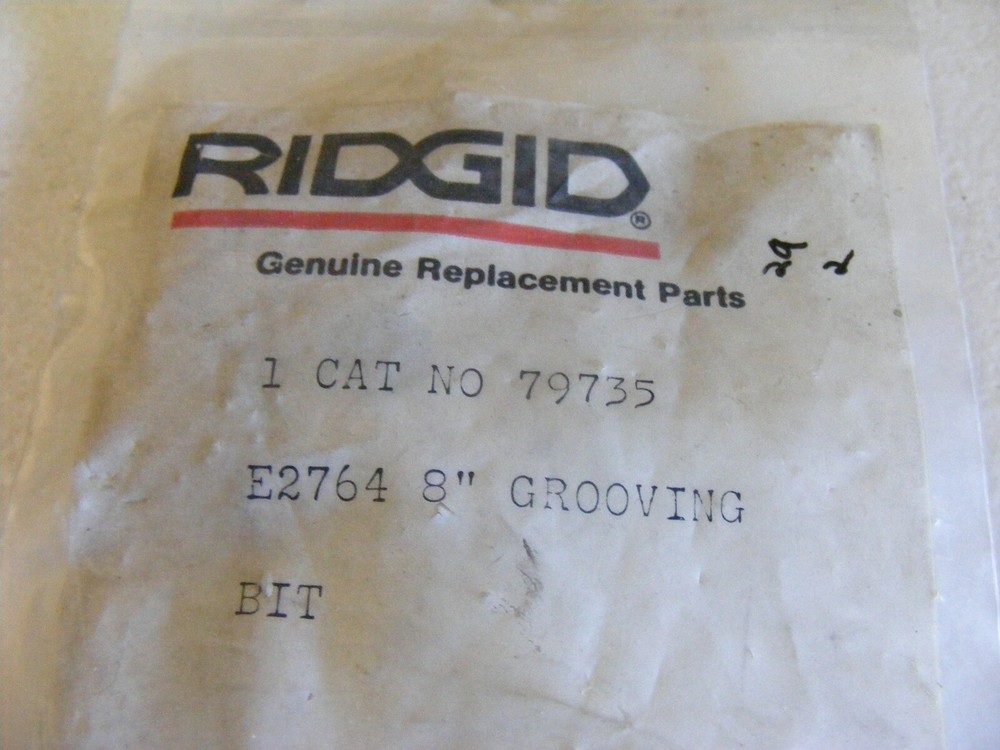 Ridgid 79735 E2764 8" Grooving Bit NOS