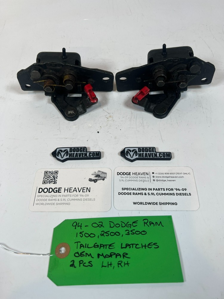 OEM Mopar 1994-2002 Dodge Ram 1500-3500 Driver / Passenger Tailgate Latch Pair