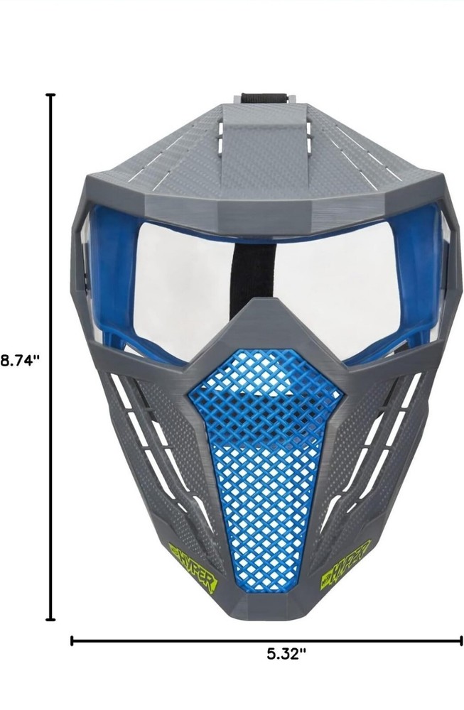 Nerf Hyper Face Mask Breathable Design with Adjustable Strap BLUE 2020