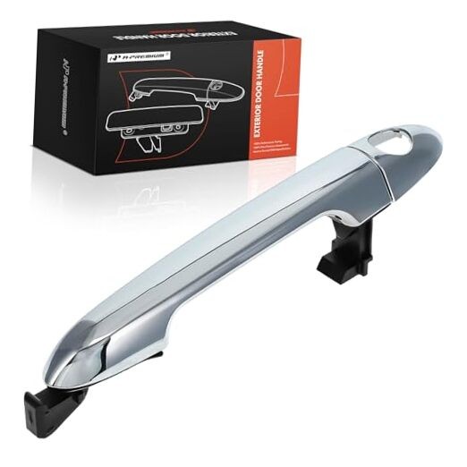 Driver or Passenger Side Exterior Door Handle with Keyhole Compatible with