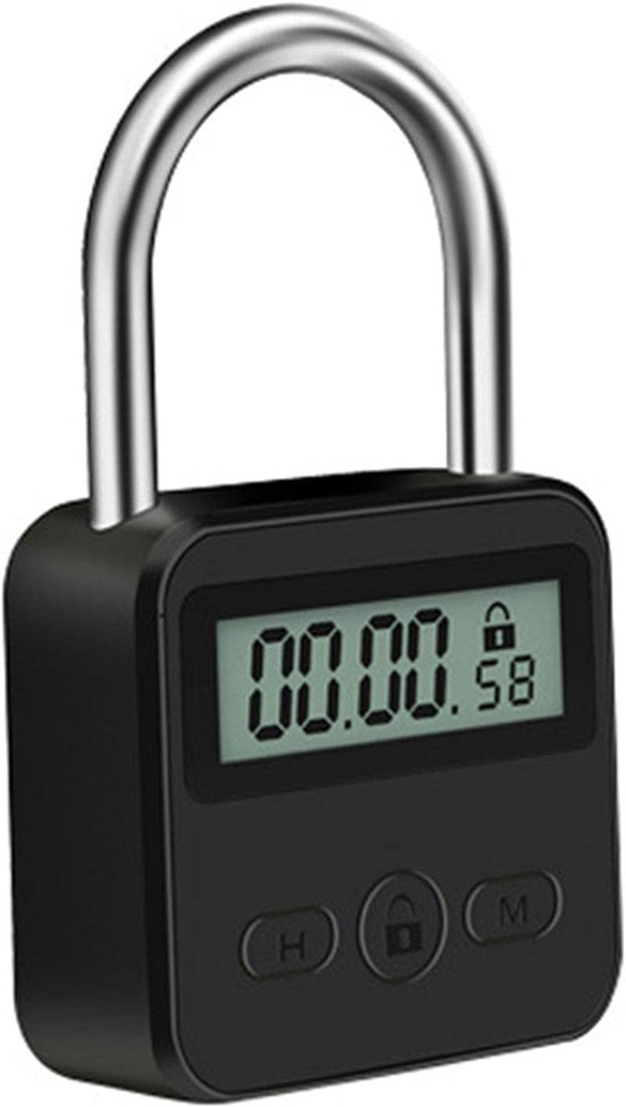 Tookie Metal Timer Lock, 99 Hours Max Timing Lock, USB Rechargeable Timer Padloc