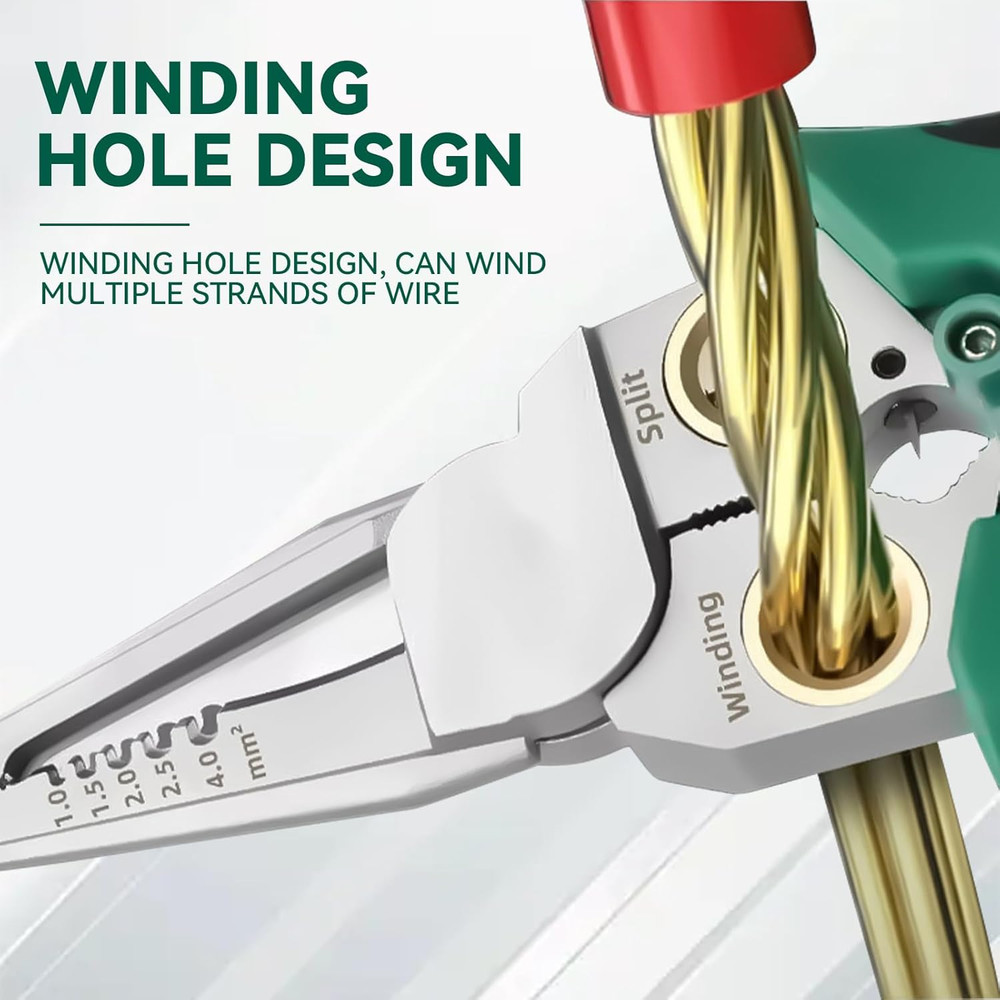 8 in 1 Wire Stripper with Voltage , Multi-Function Electric Wire Stripping Tool