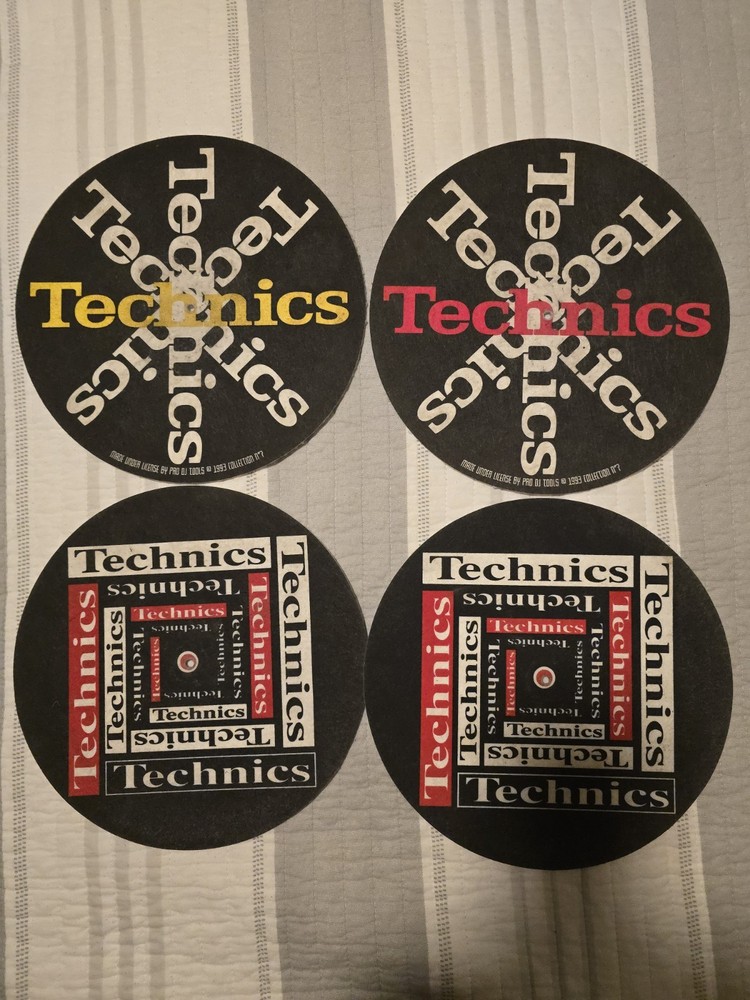 4 Technics Turntable Slipmat Collection