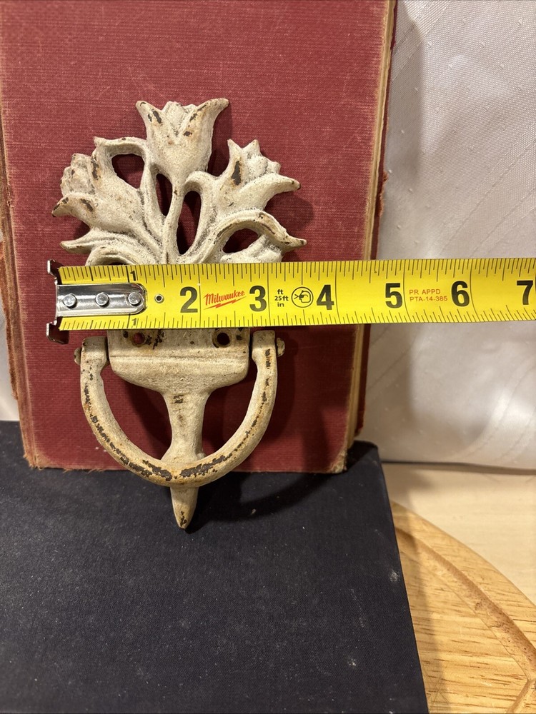 Rustic Cast Iron Tulip Door Knocker