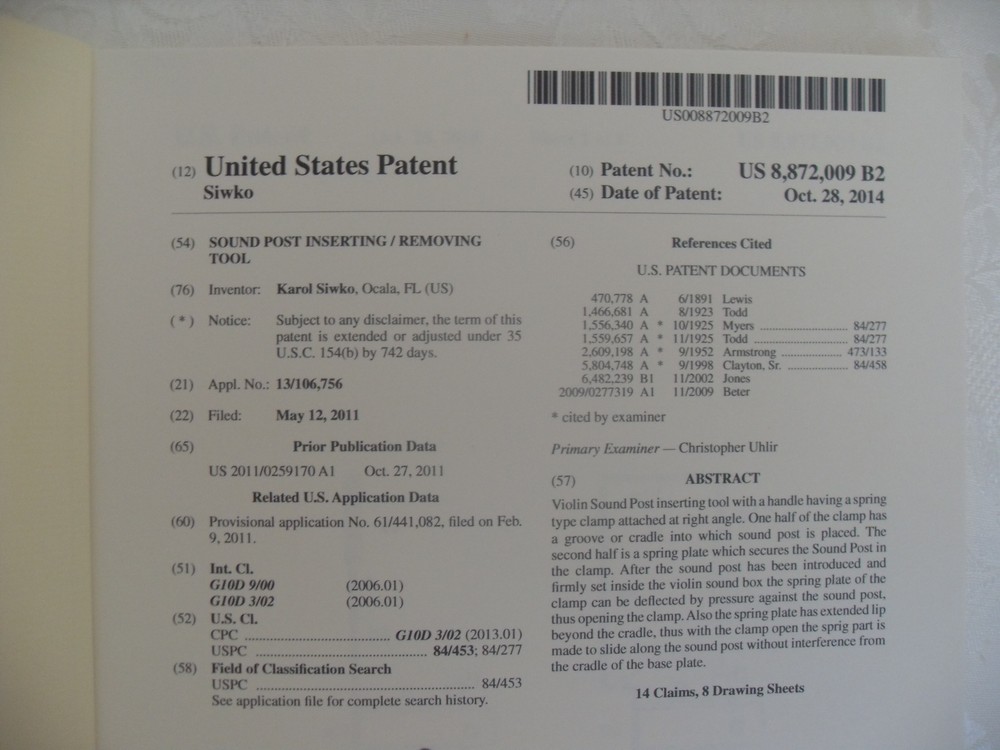VIOLIN SOUND POST SETTER K&KS MODEL VSP CLASSIC