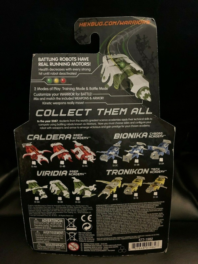 Hexbug Warriors Battling Robots Viridia S1-3B New