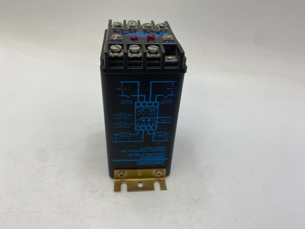 Regent Controls MR612D4D Solid State Multipole Relay Black 1 AMP 3-32VDC Used
