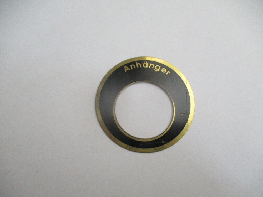 Nameplate switch trailer Bundeswehr dashboard