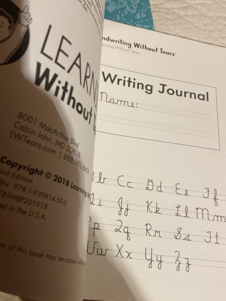 Handwriting Without Tears Writing Journals C And D