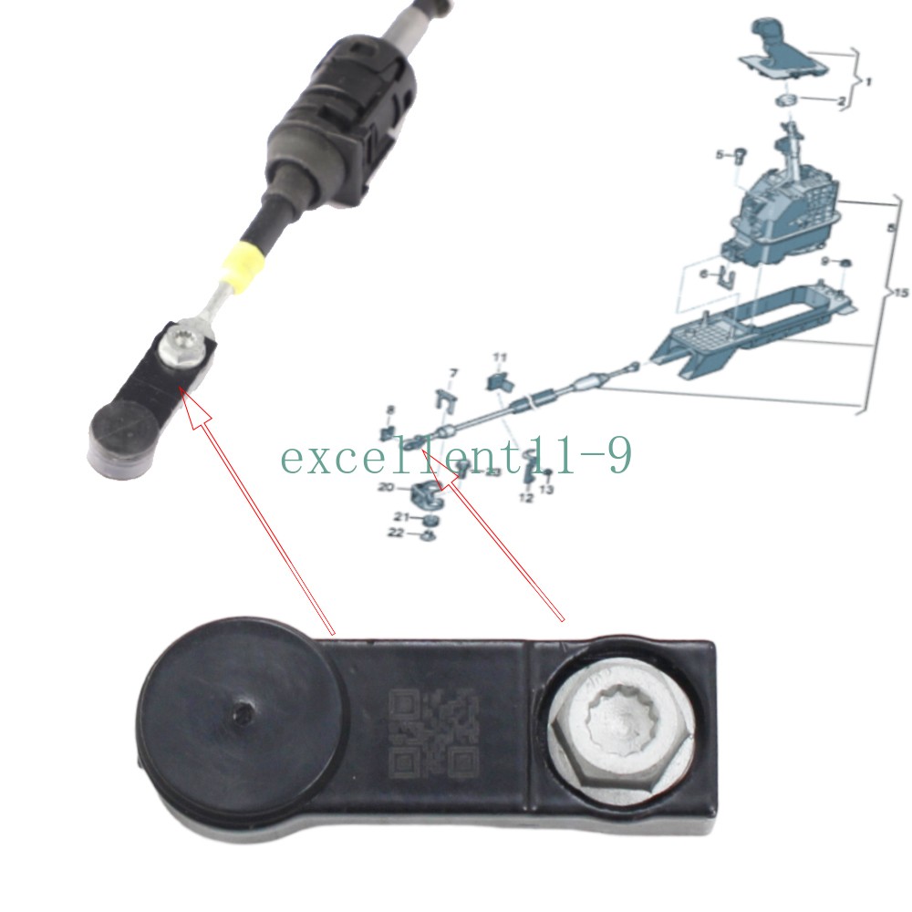 Automatic Transmission Shift Cable Connector Shifter Bushing For VW Golf AUDI Q3