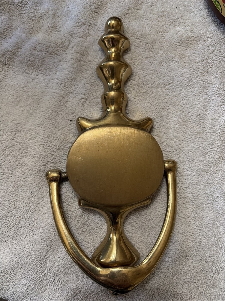 Large Solid Brass Door Knocker 8.5" x 4”