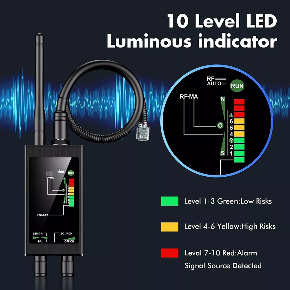 Anti Spy Hidden Camera Detector M8000 Bug Detector Hidden Device Detector