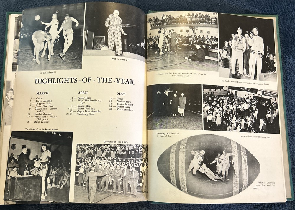 Kodak 1952 Yearbook ECHS EAU Claire, Wisconsin