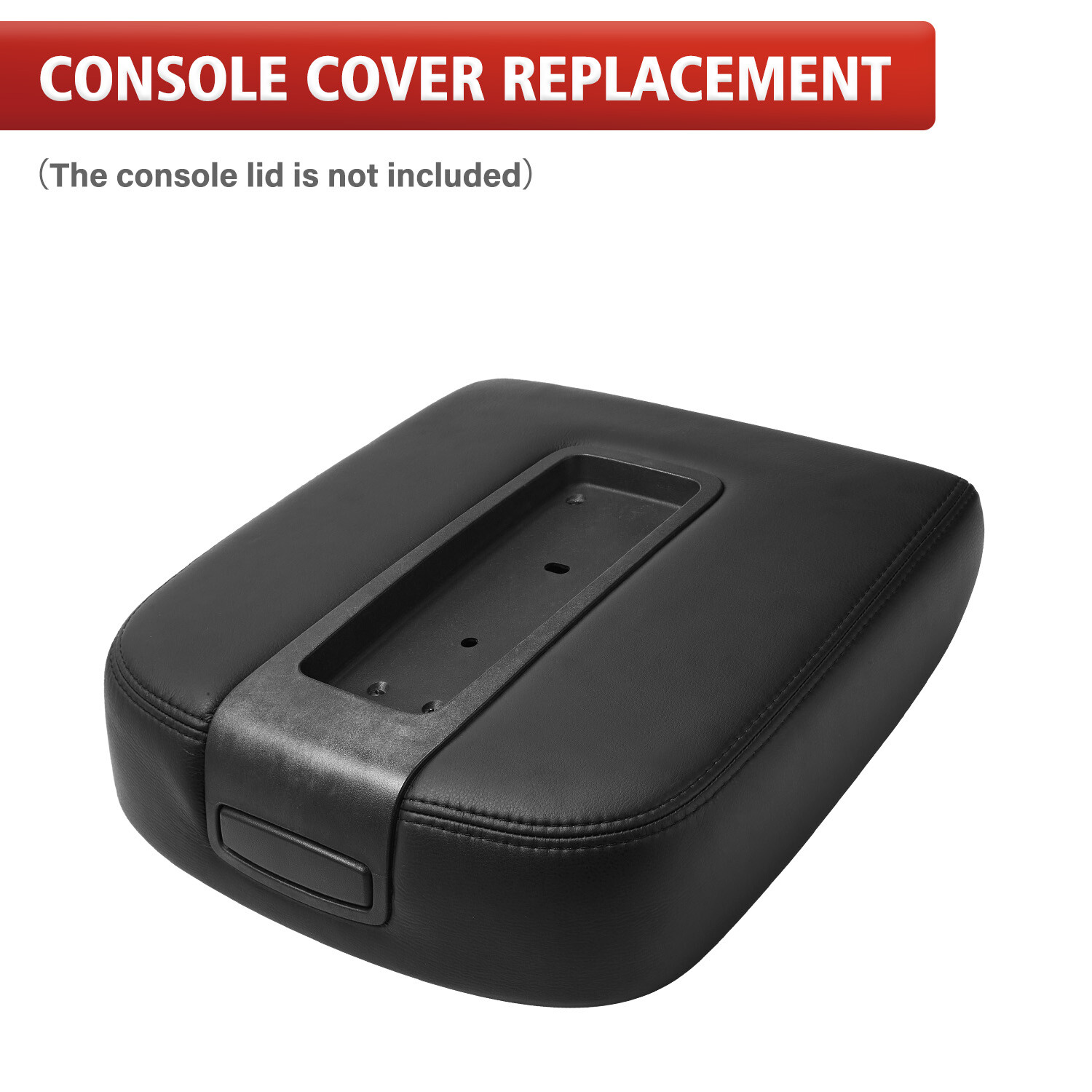 Fits GMC Sierra Yukon 2007-2013 Middle Console Lid Arm Rest Cover Trim Black