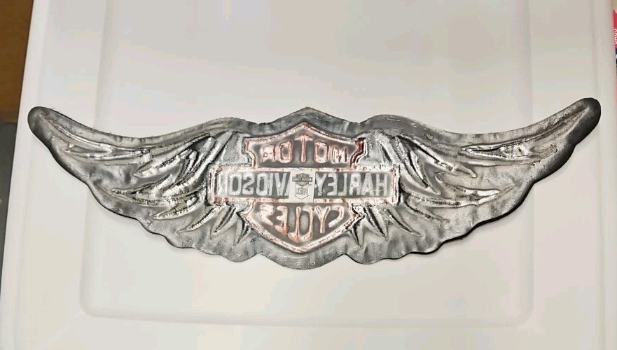 HARLEY DAVIDSON STRAIGHT WING B & S EXTRA LARGE VEST OR JACKET BACK PATCH NEW