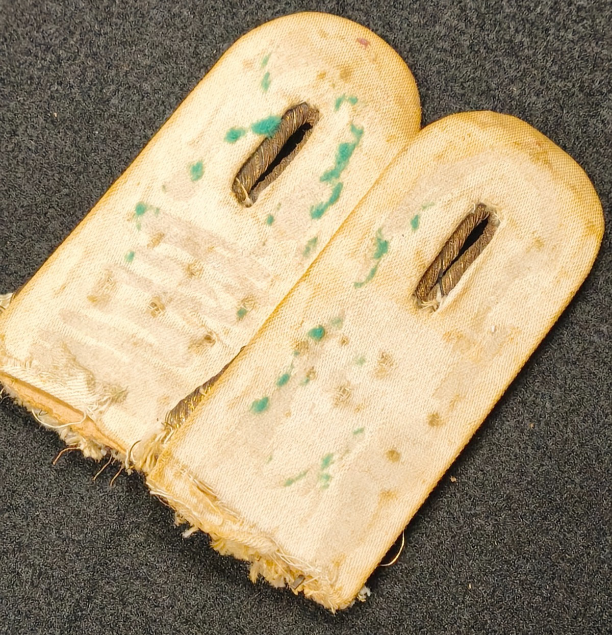 Original WW1 German Imperial Army Officer Infantry Epaulette Shoulder Boards