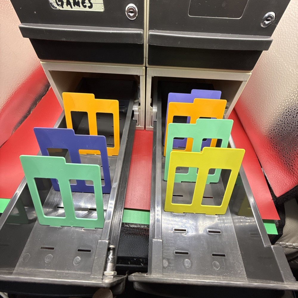 Floppy Disk 3.5” Organizer Storage Drawers PC Computer Case W/ Keys