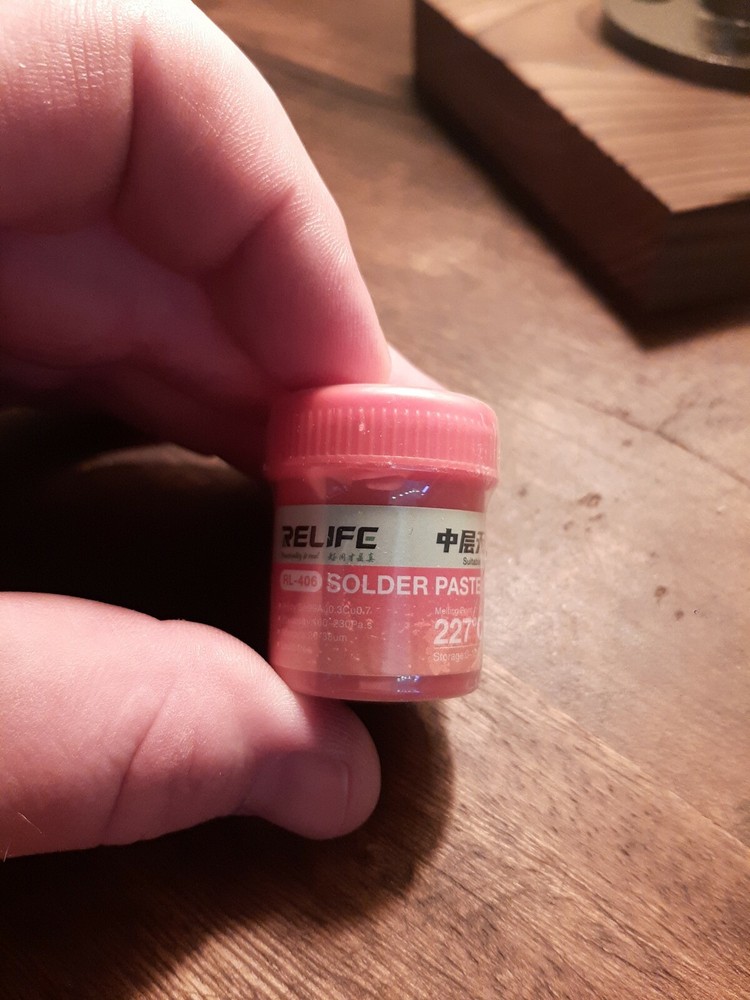 RELIFE RL-406, High Temp Solder Paste, Pcb, Weight 40g 227°C