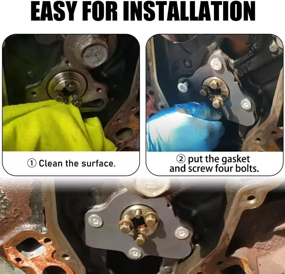 Camshaft Thrust Retainer Plate Gasket Seal Cam Bolts For GM LS1 LS3 LS2 4.8 5.3L