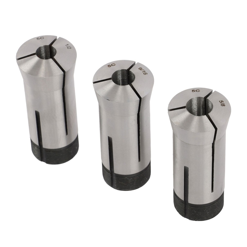 5C Hex & Square Collet Block Set w/15pc Collets 1/8"-1" 16th increments