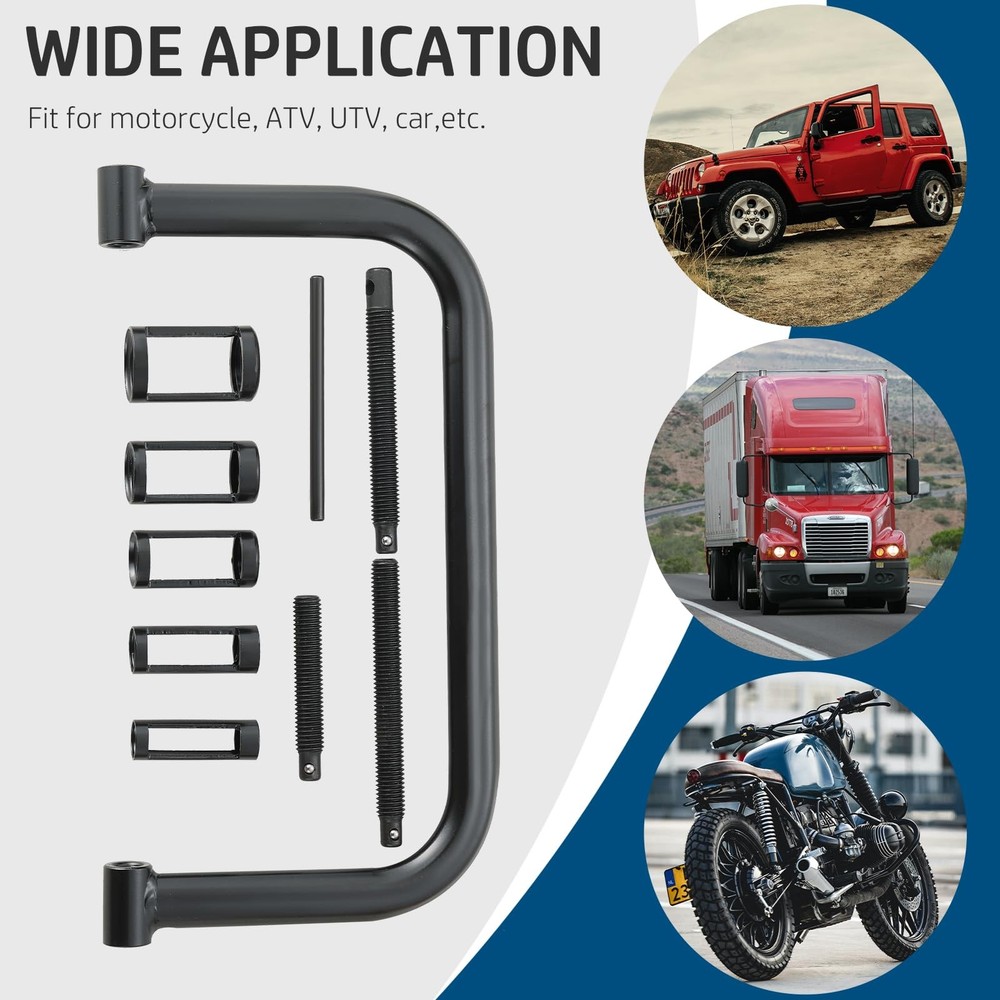 Valve Spring Compressor Tool Kit - C-Clamp Set for Motorcycle, Car, ATV Repairs