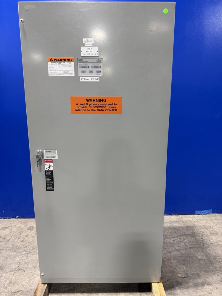 ASCO 1000 Amp 480V Automatic Transfer Switch 3PH 60HZ Series 300 🟦