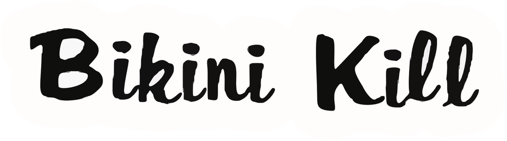 Bikini Kill Punk Rock Logo Sticker B043S