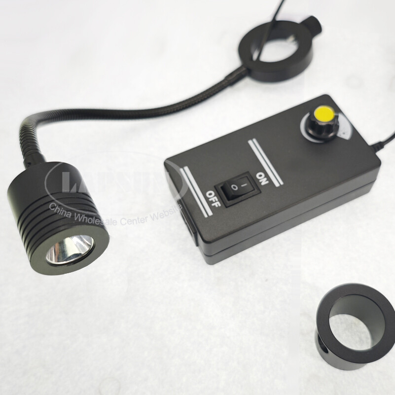 3W Gooseneck Single LED Light Illuminator Lamp For Industry Microscope Camera