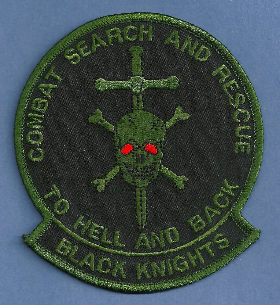 U.S. NAVY BLACK KNIGHTS COMBAT SEARCH & RESCUE PATCH