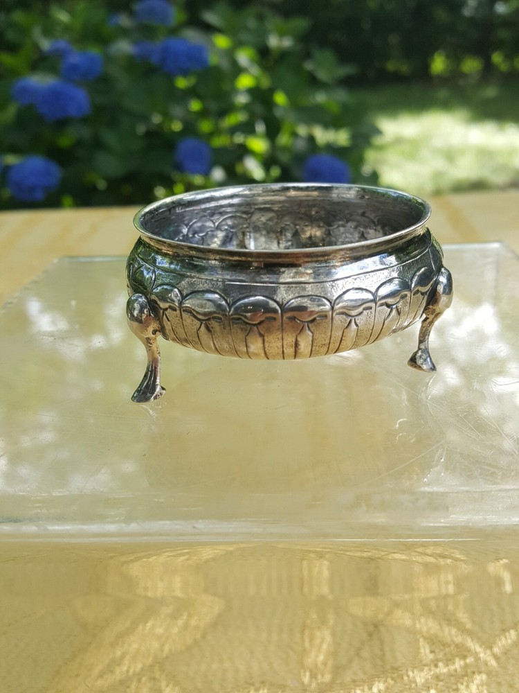 Russian 18 c. silver salt cellar, 1781.