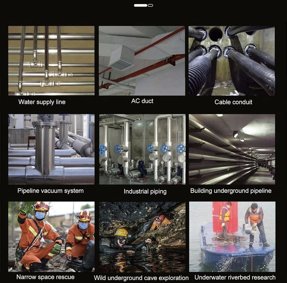 HD Screen Pipe Borescope, 120 Degree Viewing Angle