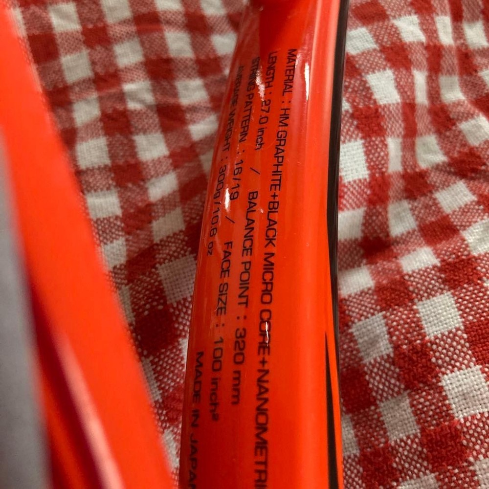 Large Yonex tennis racket (red)