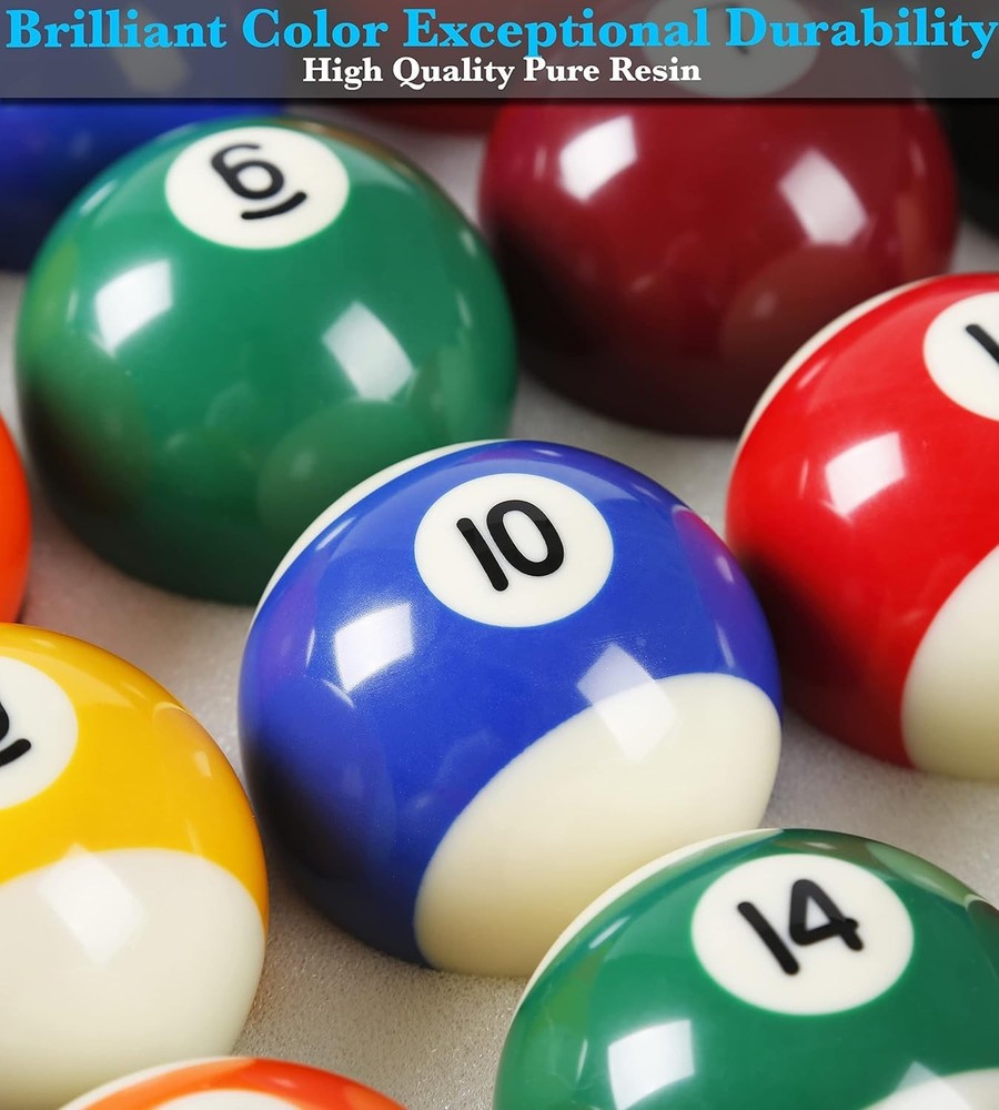 JAPER BEES Billiard Balls Pool Set 2.25", Multicolor