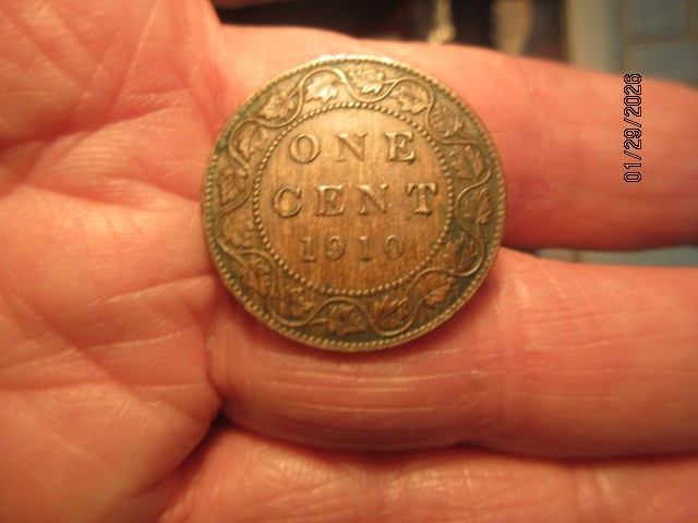 1910 Canada One Cent Edwardvs VII Large Cent - Ungraded