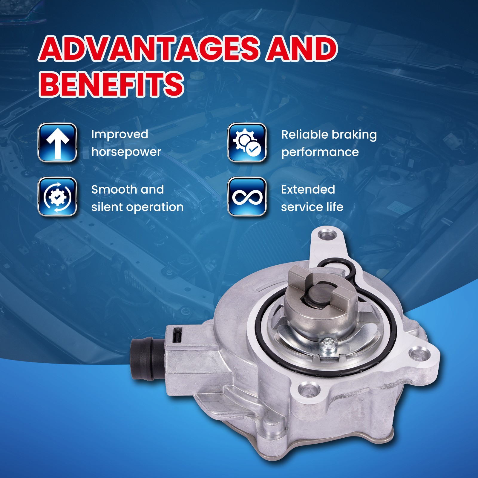 Vacuum Pump for Ford Edge Explorer Escape Fusion Mustang Taurus Lincoln MKC MKZ