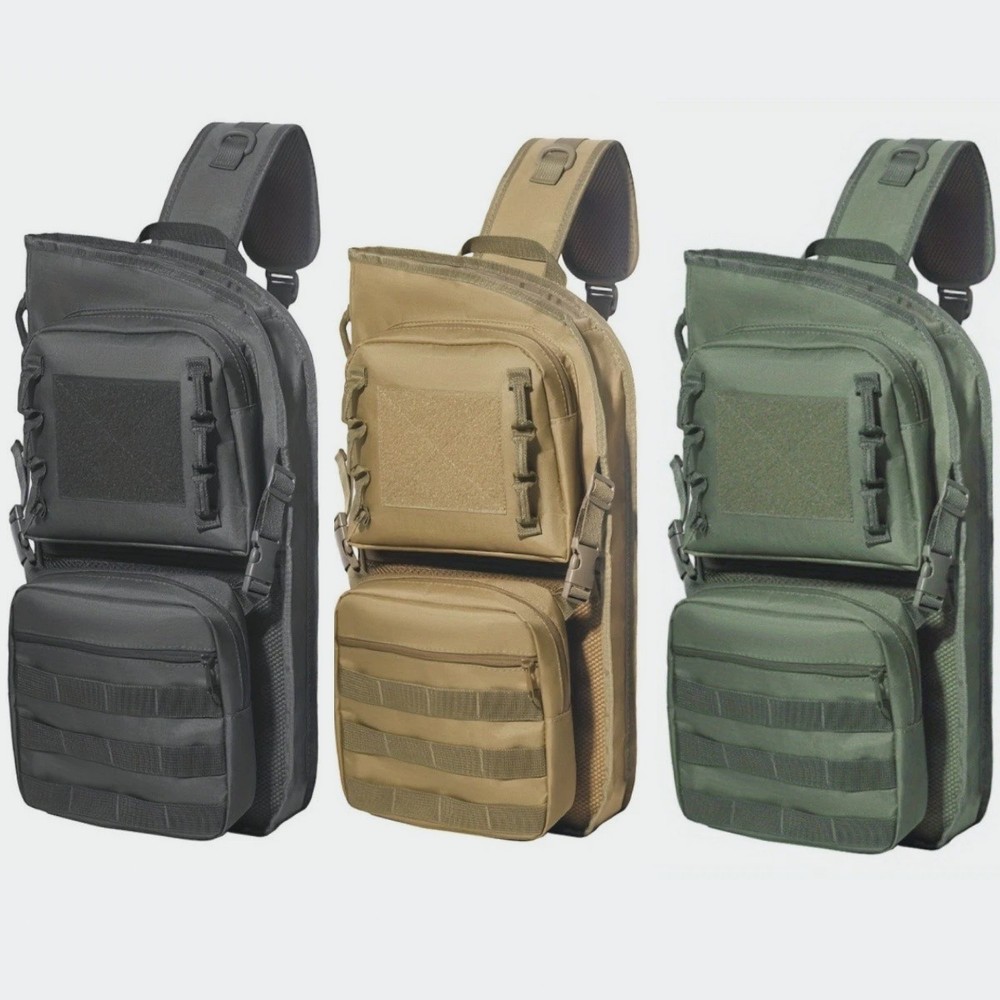 Lightweight Back Arrows Quiver with Molle System Pocket Foldable Hip Arrows Bag