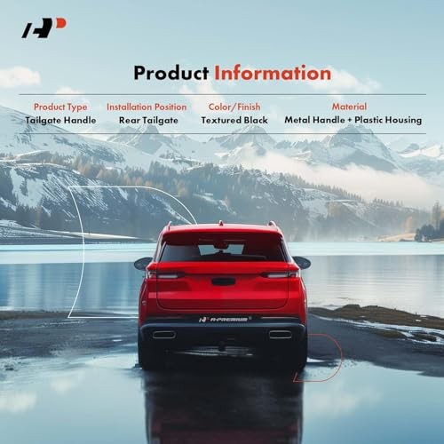 Tailgate Handle Liftgate Latch Handle with Backup Camera Hole Compatible with