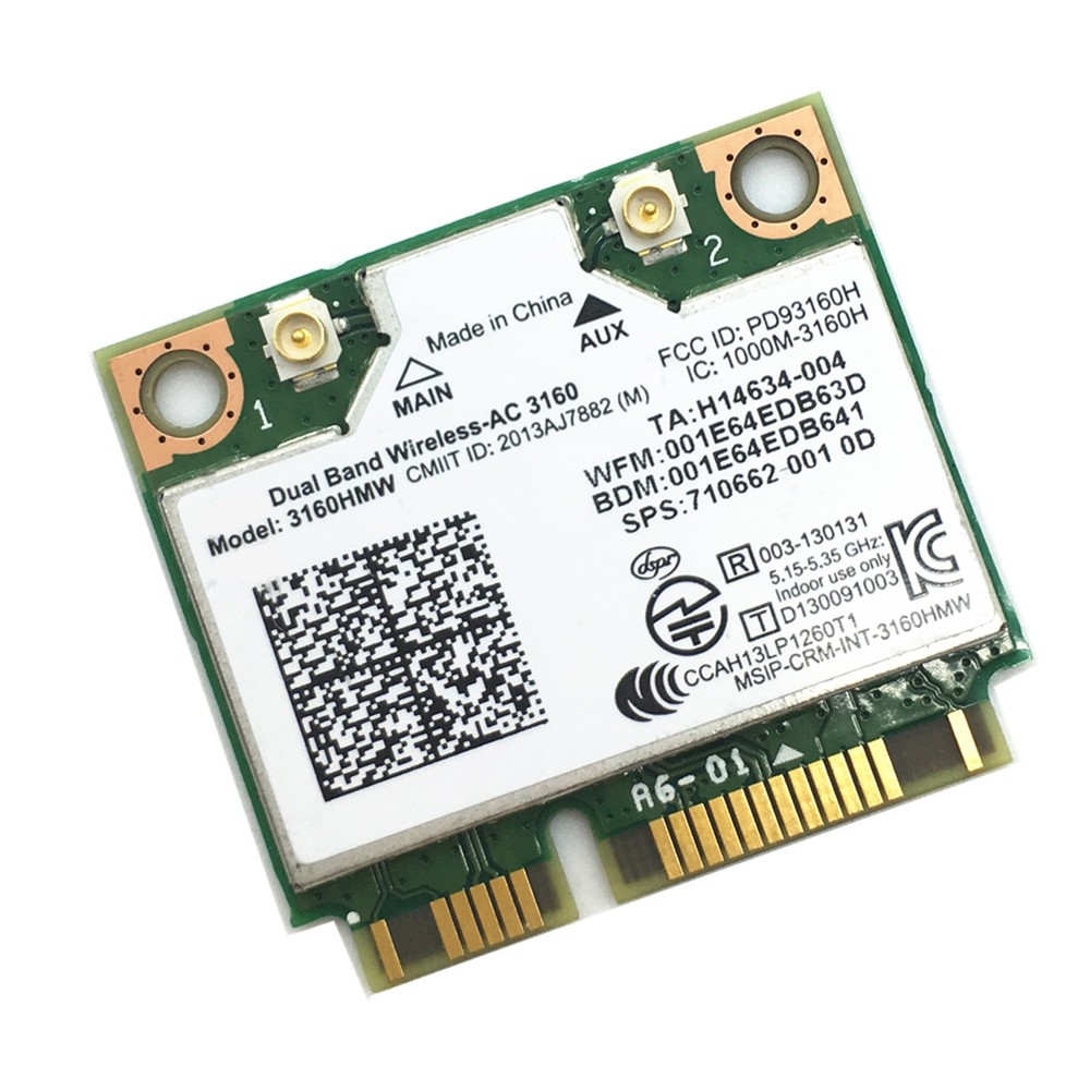 HighZer0 Electronics Wireless-AC 3160 Half Mini PCIe Network Card | 433 Mbps