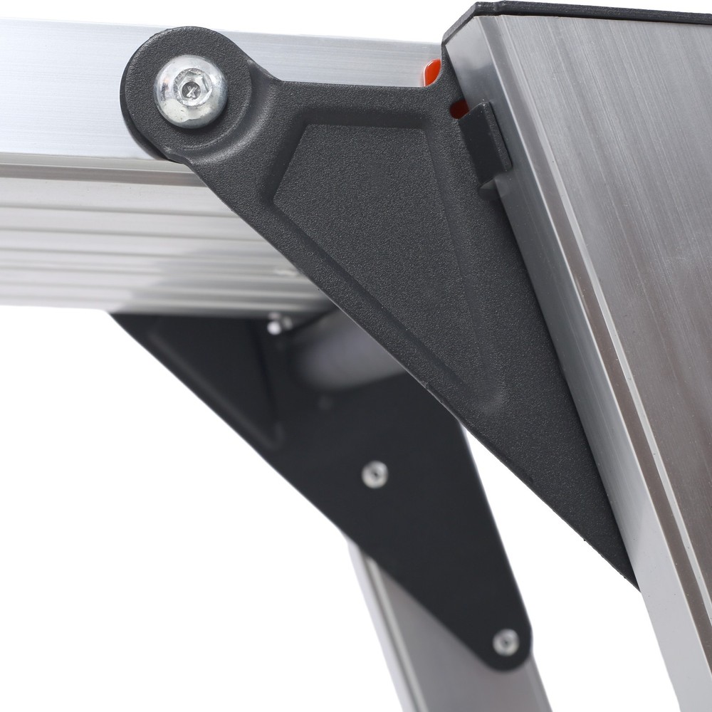 Aluminum Folding Work Bench Ladder Stool 330lbs Non-Slip