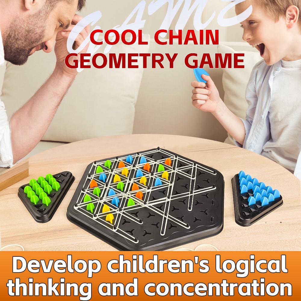 Chain Triangle Chess Educational Desktop Game for Parent-Child Interaction