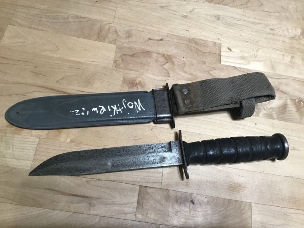 Vintage Camillus USN MK2 Fixed Blade Combat Knife