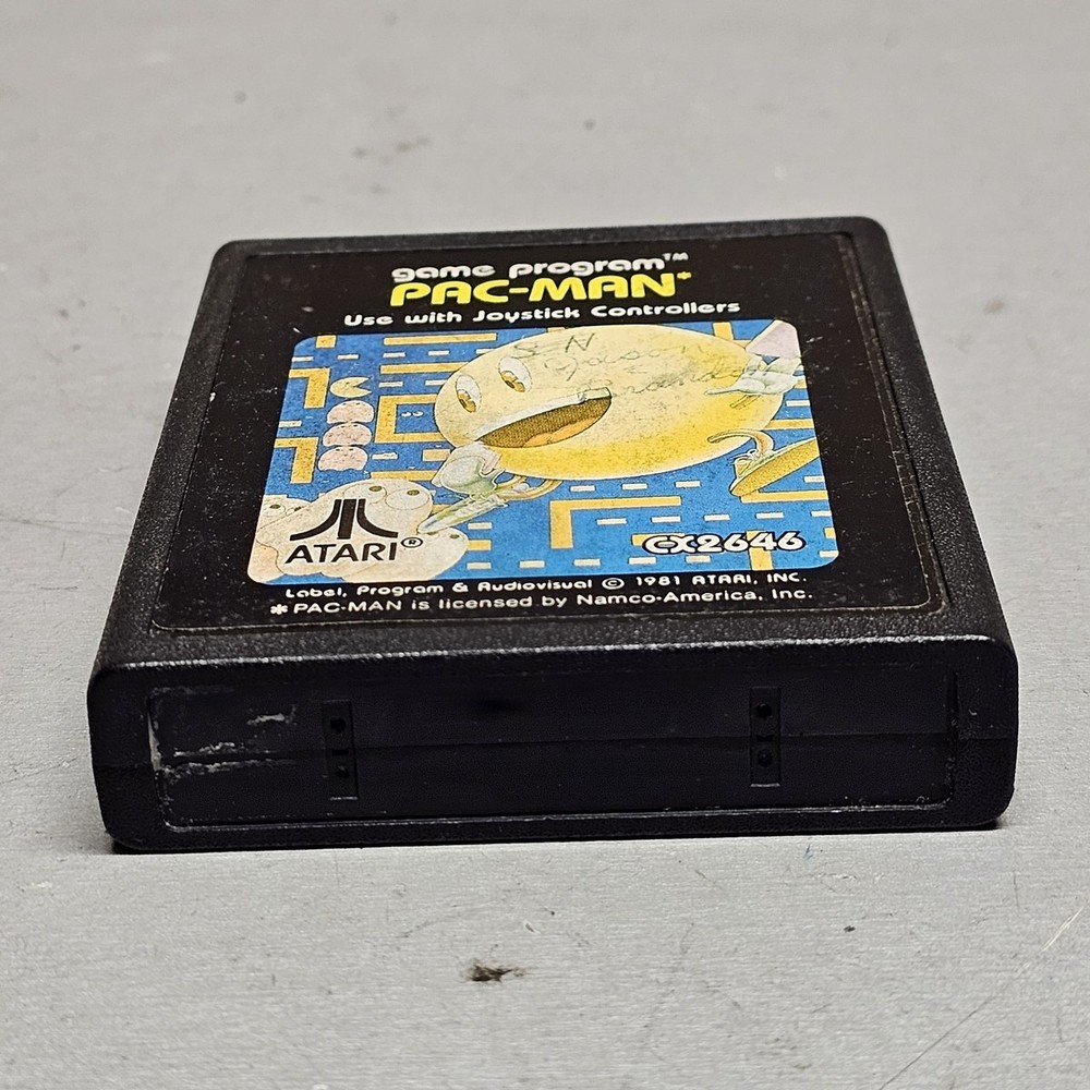 Atari 2600 PAC-MAN Video Game Program Cartridge 1981 CX2646